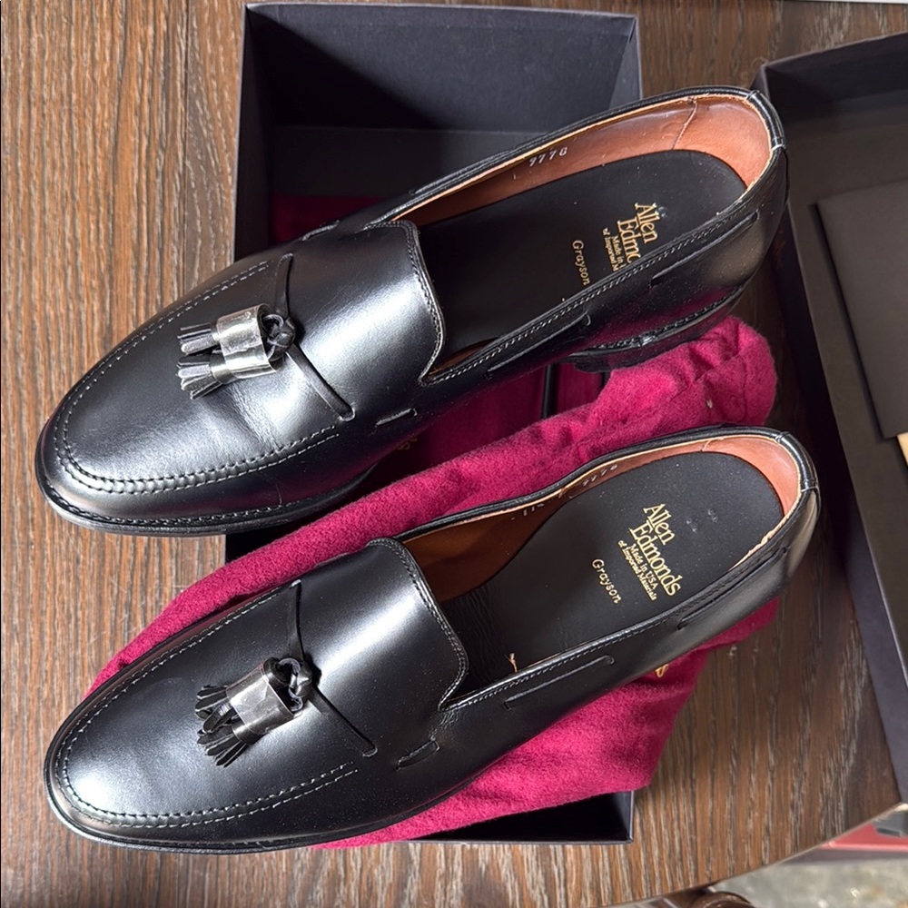 Allen Edmonds Black Leather Men's Loafers 11.5D